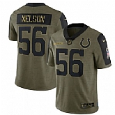 Nike Indianapolis Colts 56 Quenton Nelson 2021 Olive Salute To Service Limited Jersey Dyin,baseball caps,new era cap wholesale,wholesale hats
